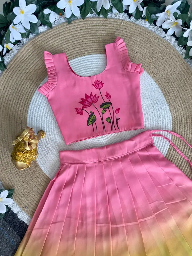 Pulmy Silk 2D Print Kalamkari Choli - Pink