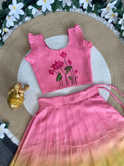 Pulmy Silk 2D Print Kalamkari Choli - Pink