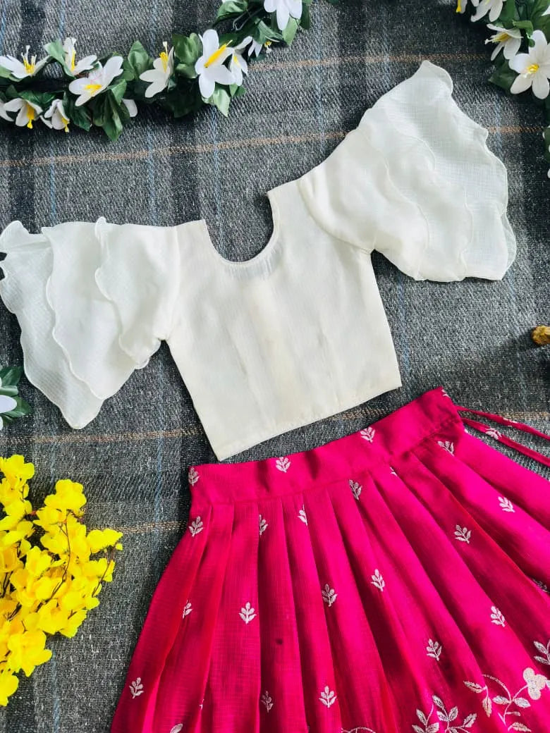Pinkaa-Oranjaa Kids Lehenga-choli - Pink