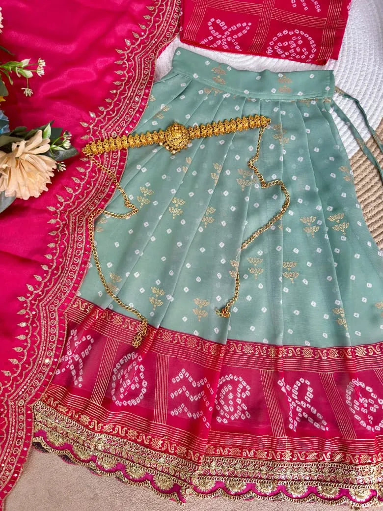 Pavitra Ugadi Kids Lehenga Choli