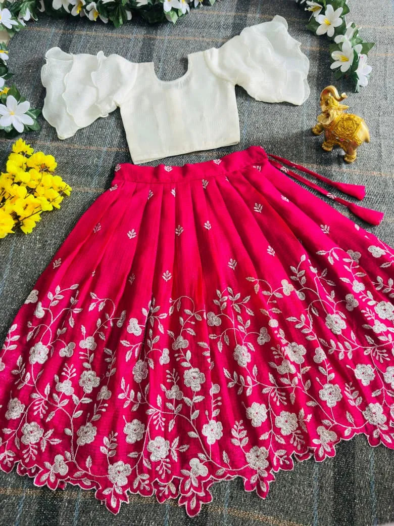 Pinkaa-Oranjaa Kids Lehenga-choli - Pink