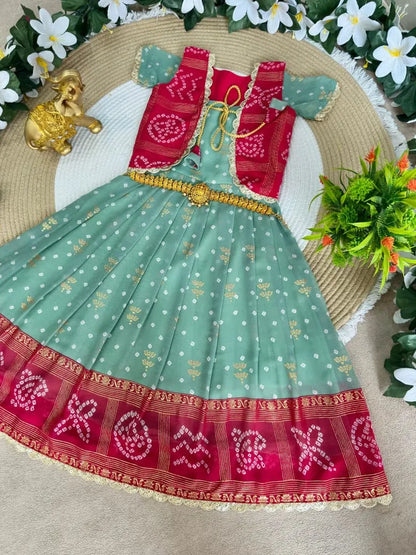 Pavitra Ugadi Kids Gown-Coat