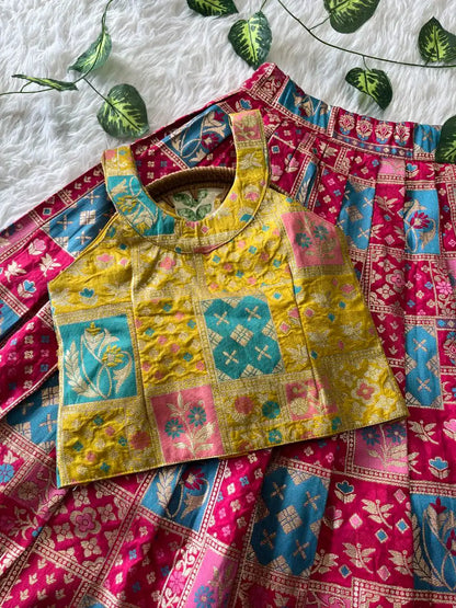 Soft Dola Silk Traditional Lehenga Set - Pink