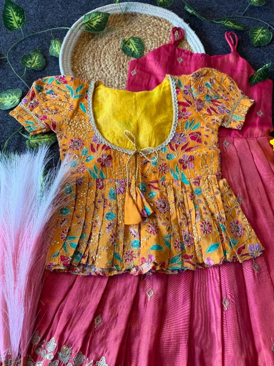 Little Bloom Princess Gown Set with Coat - Pink