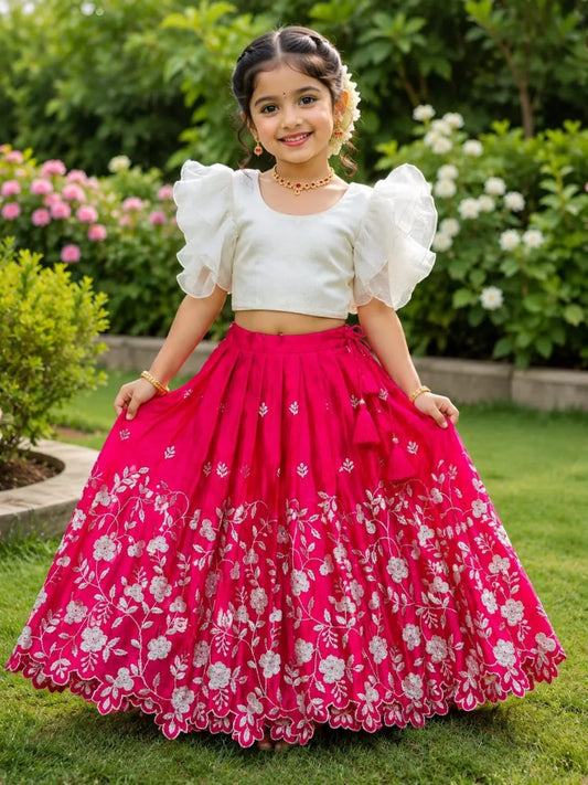 Pinkaa-Oranjaa Kids Lehenga-choli - Pink