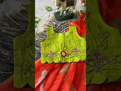 Little Princess Bird Motif Festive Gown - Red