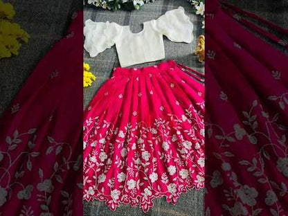 Pinkaa-Oranjaa Kids Lehenga-choli - Orange