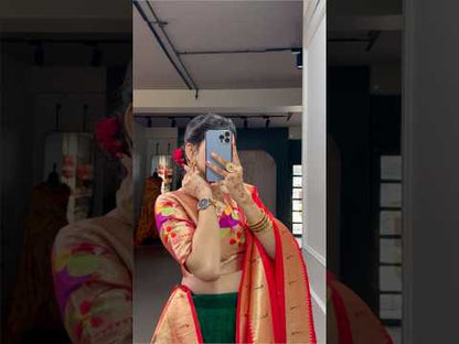 Festive Special Green Paithani Lehenga Choli Collection