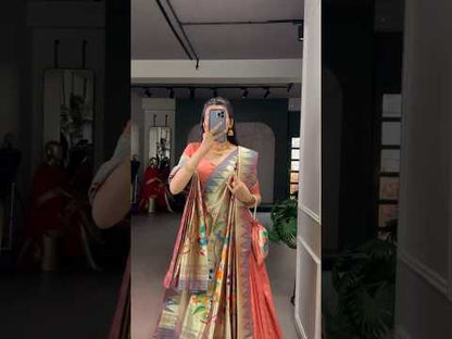 Traditional Maharashtrian Paithani Lehenga Choli for Wedding - Mango