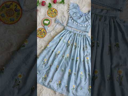 Kids Crush Silk Lehenga Choli