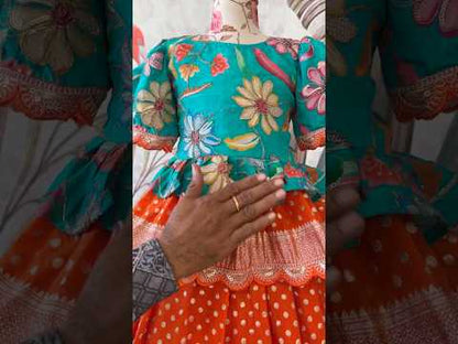 Position Printed Floral Gown - Sky