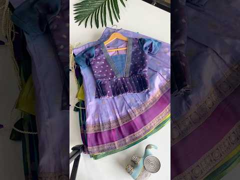 Kids Soft Silk Lehenga Choli Set - Lavender