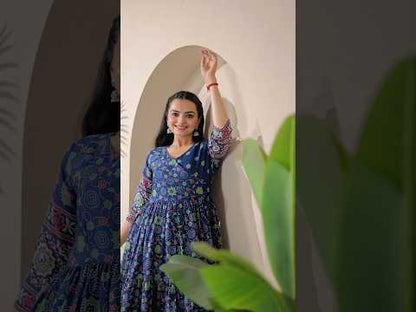 Beautiful Printed Traditional Ethnic Gown